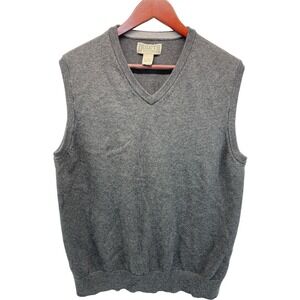 Duluth Trading Co. Mens Large Gray V-Neck Vest